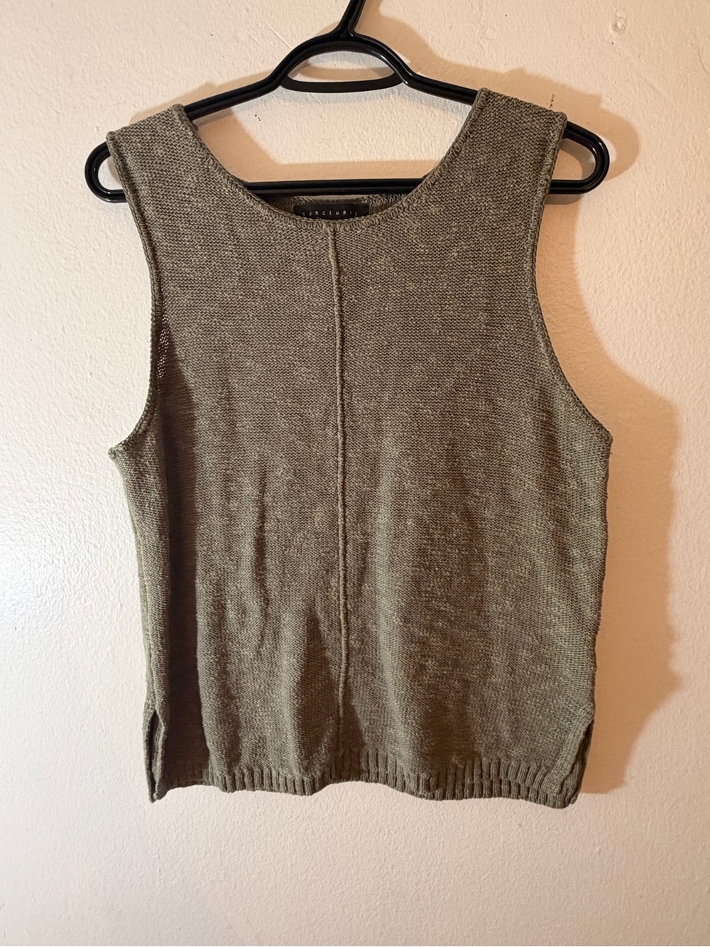 Sanctuary Olive Knit Tank